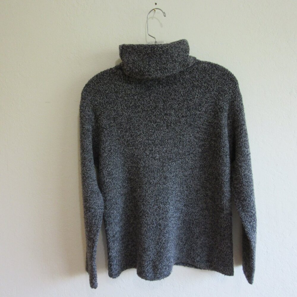 EILEEN FISHER Gray Turtleneck S Pullover Knit Long Sleeve Sweater - Picture 2 of 4